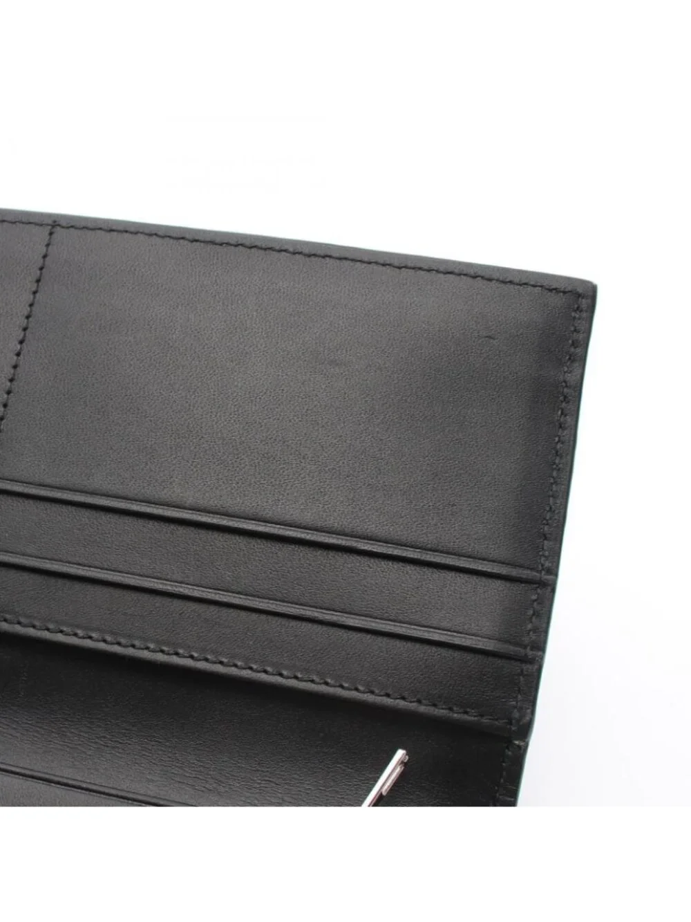 Loewe Bifold Wallet Long Horizontal Gray Leather